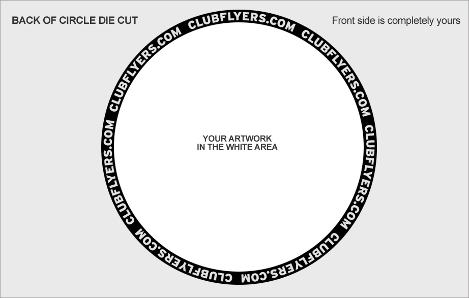 5" Circle Die Cut Flyer Online Printing Company