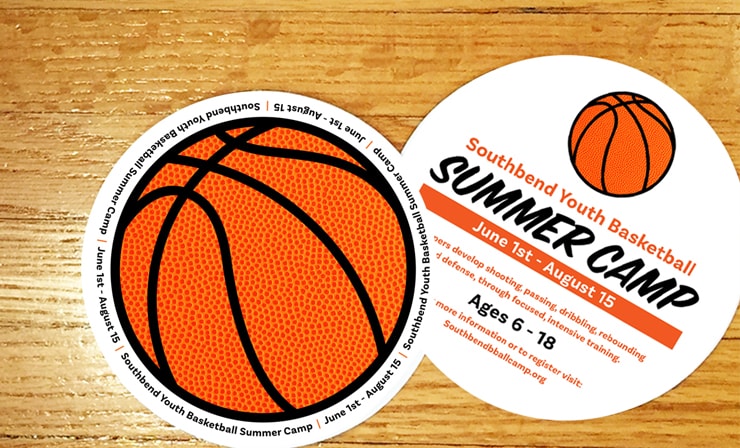 custom die cut circle flyer printing professional quality fast