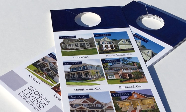 Custom 3 5 X 8 5 Door Hangers Professional Quality Fast