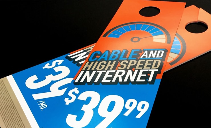 Custom 5 5 X 17 Door Hangers Professional Quality Fast Delivery
