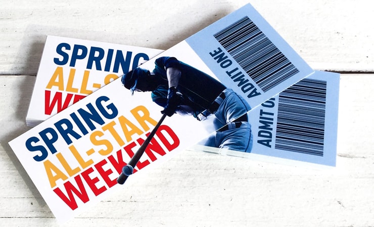 event tickets printing by